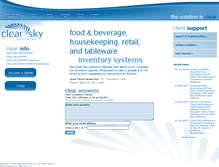 Tablet Screenshot of clearskysoftware.com